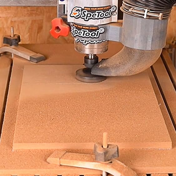 SpeTool Planfräser 12mm Schaft 75mm Schnittdurchmesser Flächenfräser Hobelfräser für Holz Planfräser