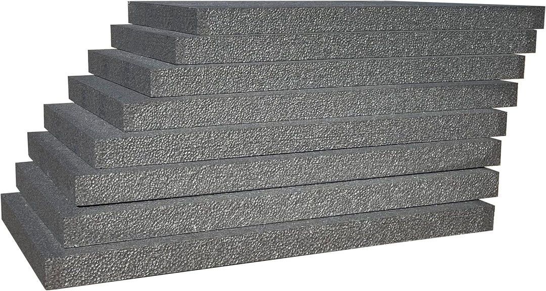 12,0 m² - 24 Platten | WDVS Fassadendämmplatten WLG 032 Farbe: graphit grau Neopor EPS Dämmung Fassa