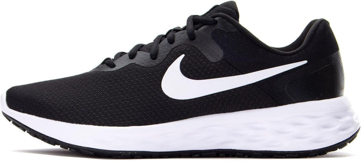 Nike Herren Revolution 6 Sneaker 44.5 EU Black White Iron Grey, 44.5 EU Black White Iron Grey