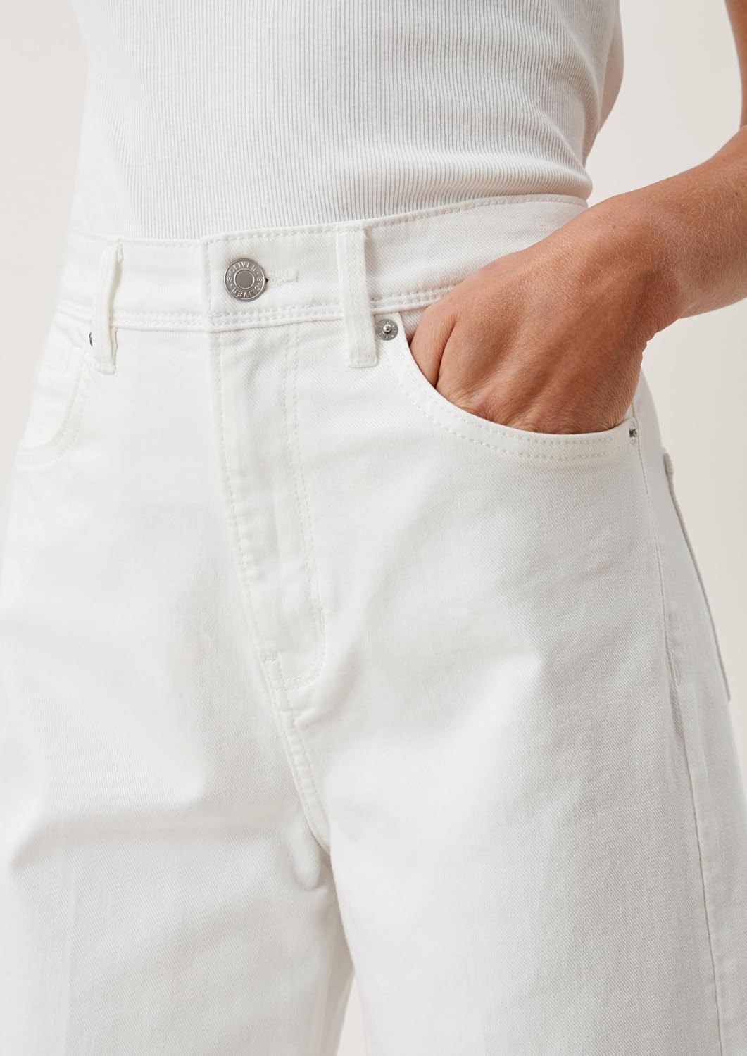 s.Oliver Damen Hose 7/8, 34 Creme 02z8