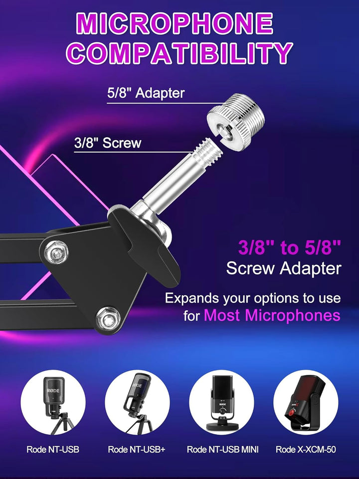 YOUSHARES Mikrofonarm für Rode NT-USB+ - Profi Microphone Arm Ständer kompatibel mit Rode NT-USB, NT