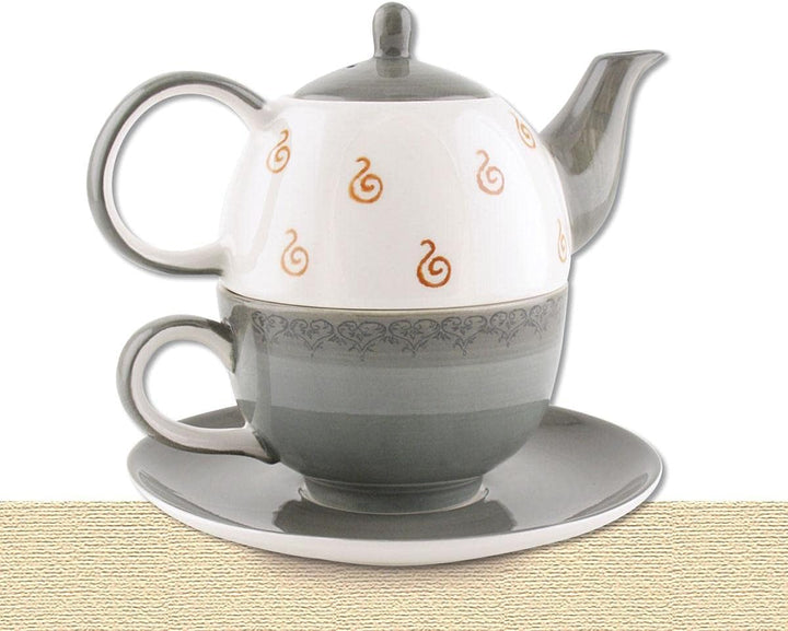 Mila Keramik Tee-Set: Tea for One, Oommh Katze Pure | MI-99402 | 4045303994027