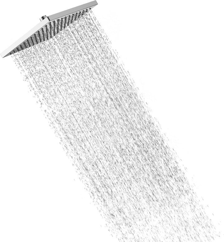 Hibbent Regenbrause Duschkopf(300 * 300MM),Edelstahl Regenduschkopf,Eckig Einbauduschköpfe,Spardusch