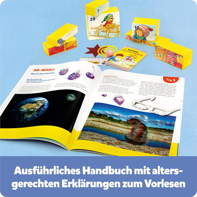 FRANZIS 67207 - Meine Freundin Conni Adventskalender, 24 altersgerechte Experimente für die Weihnach