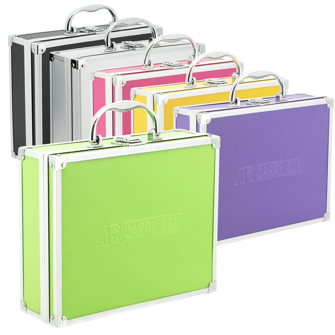 AR Carry Box® Kleiner Alukoffer Werkzeugkoffer Aluminium Koffer leer 260x210x80mm Farbe Grün, Grün
