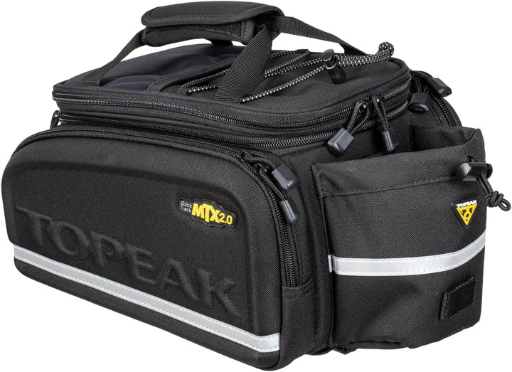 Topeak MTX TrunkBag DX (MTX 2.0) mit TrunkLock – 12,3 L Gepäckträgertasche mit QuickTrack-System, er