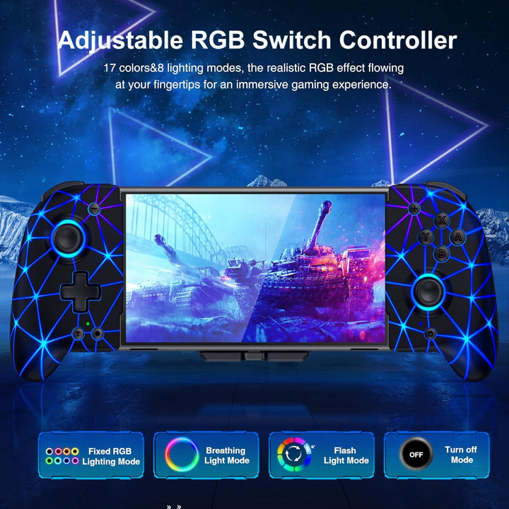 Handheld Switch Controller, Switch Controller Griffe mit 4xSpiele Karten Slots, Switch Spiele Zubehö