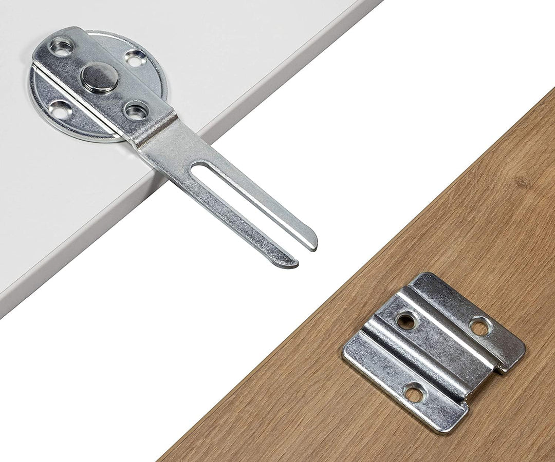 Gedotec Möbelverbinder Metall | 2 Stück - Tischplatten-Verbinder trennbar zum Anschrauben - TAVO | A