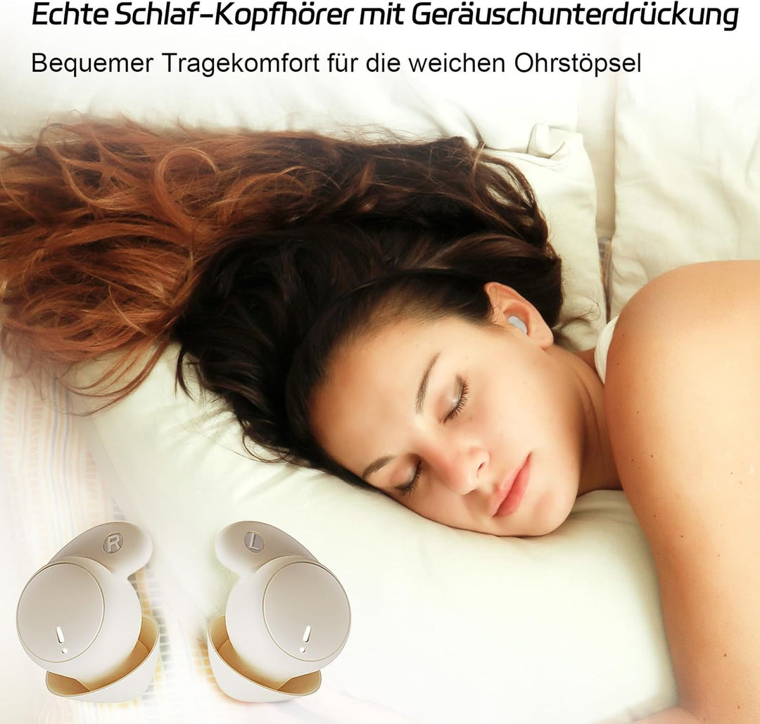 esonstyle Schlafkopfhörer Seitenschläfer Mini Kopfhörer zum Schlafen - Bluetooth 6.0, IPX6 Kabellose