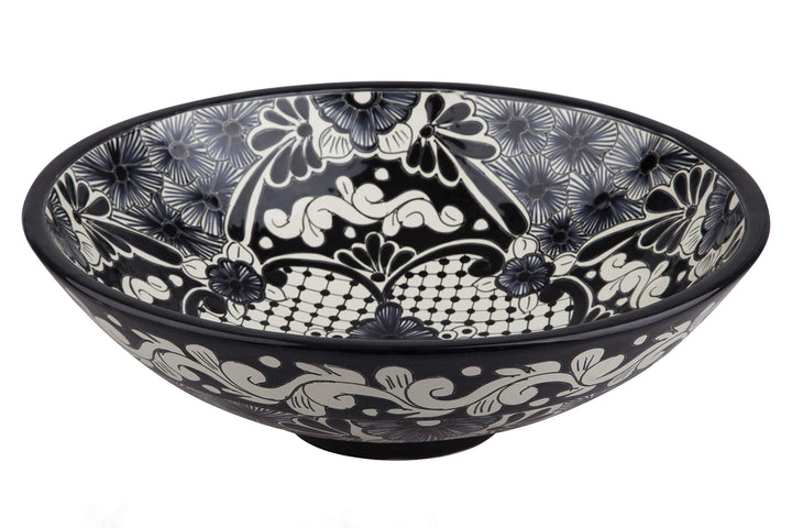 Serena - Talavera Aufsatzwaschtisch - Cerames | Aufsatzwaschbecken 44 x 13,5 cm | Mexiko Waschschale