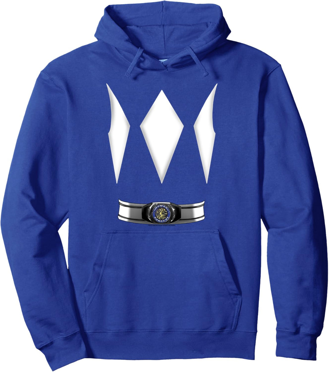 Power Rangers Halloween Blue Ranger Costume Pullover Hoodie