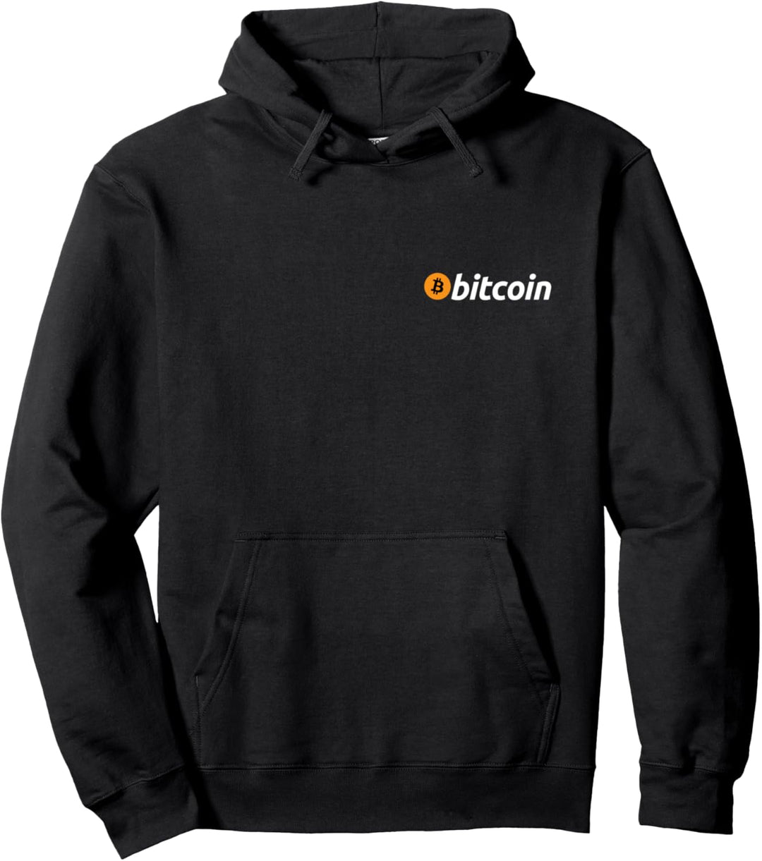 Bitcoin, Symbol, Logo, Zeichen, Schrift, Text, Münze, Hodl Pullover Hoodie