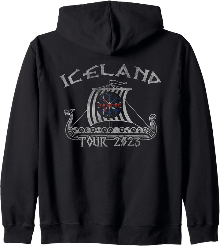 Iceland Viking Ship Helm Of Awe Iceland Tour 2023 Kapuzenjacke