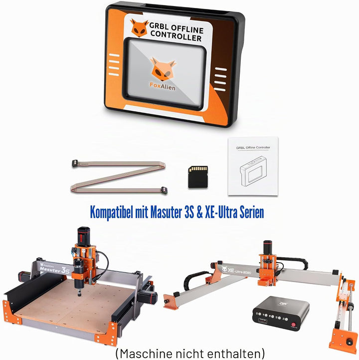 FoxAlien CNC Offline Controller, Offline Steuermodul mit Touchscreen LCD GRBL Steuerung für FoxAlien