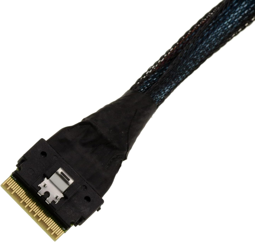 KALEA-INFORMATIQUE PCIe 4.0-Kabel mit Slim SAS SFF-8654 8i 74-Pin-Steckern zu 2x SFF-8639 68 Pin U2