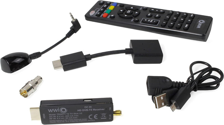 WWIO Trinity T2 TV Stick RCU 2 in 1