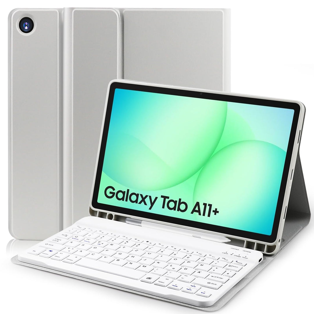Tastatur Hülle für Samsung Galaxy Tab A11+ 2025 (SM-X230)/Tab A9+ 2023 (SM-X210),Magnetische Abnehmb