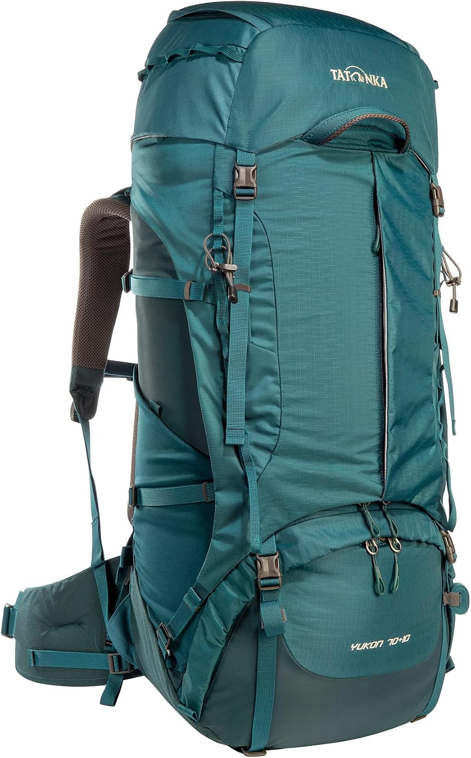 Tatonka Yukon 70+10 - Trekkingrucksack mit Frontzugriff, verstellbarem Rückensystem, extra Bodenfach