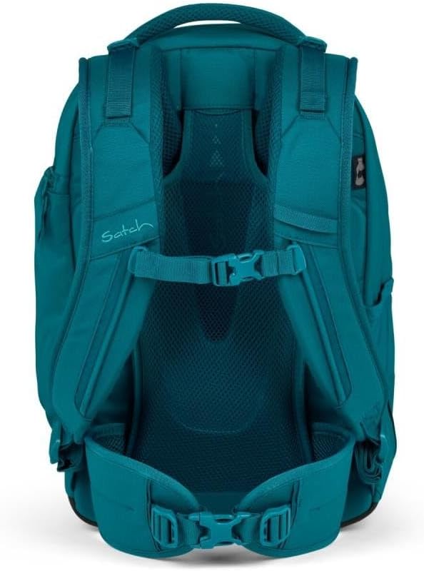 Satch Match Schulrucksack Set 3tlg. inkl. Schlamperbox und Sportbeutel Deep Petrol, Deep Petrol