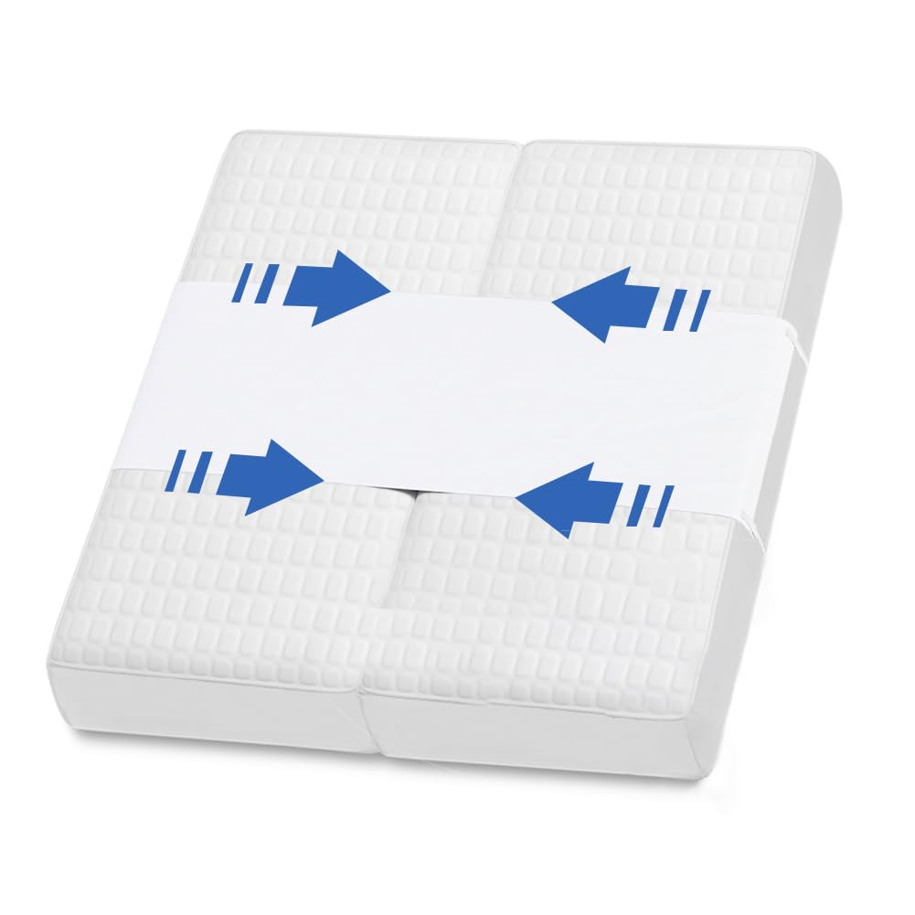 DUJUIKE Doppelbett-Zu-Kingsize-Bett-Konverter, 2-In-1-BettbrüCke, Verstellbarer Elastischer Matratze