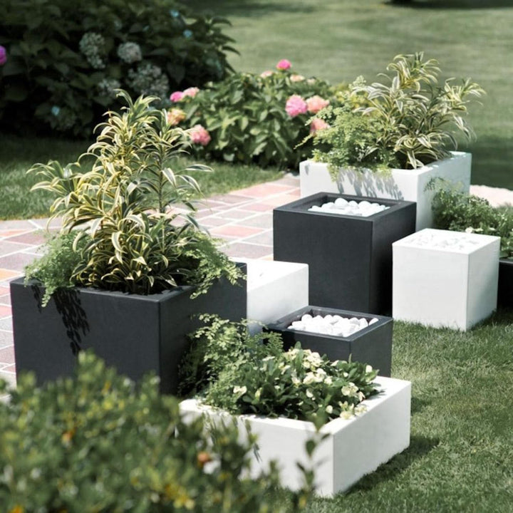 Schio Cubo anthrazit 40 40x40x40cm, double wall 40 cm Anthrazit, 40 cm Anthrazit