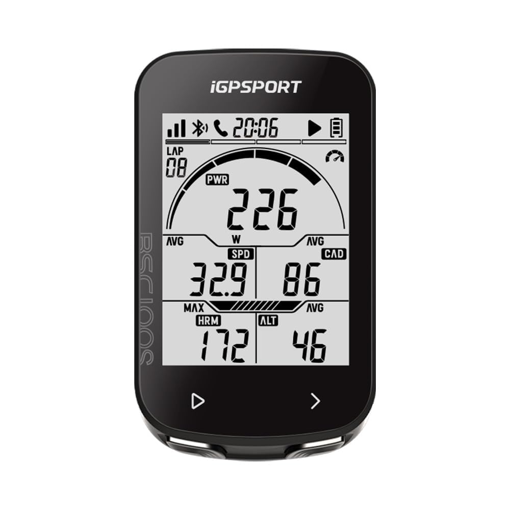 iGPSPORT BSC100S Fahrradcomputer Kabellos, 2.6'' Display Fahrradtacho Kabellos, IPX7 Wasserdicht 40H