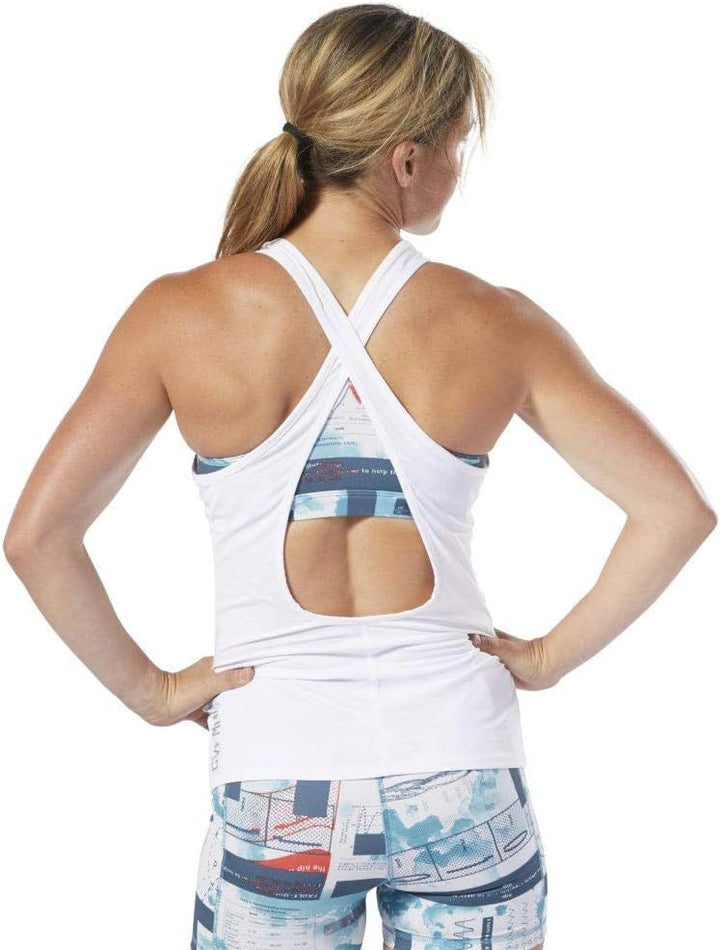 Reebok Damen Rc Ac Tank Top, M Wei&#xDF;