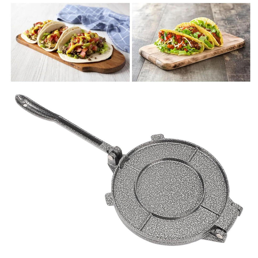 7, 9 × 6, 3 Zoll Tortilla-Presse, Mehlteig-Tortilla-Taco-Rundkuchenpresse, Empanada-Quesadilla-Maker