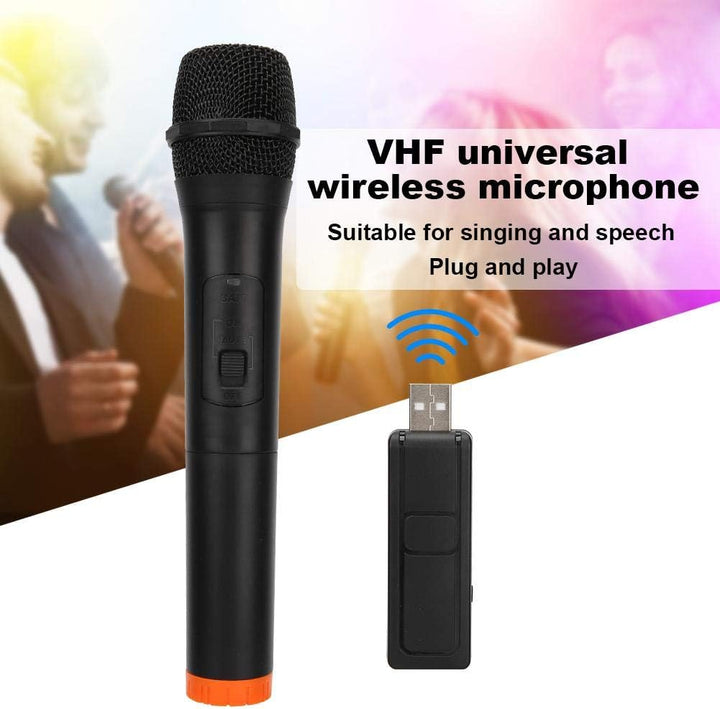 Topiky Drahtloses Mikrofon, professioneller drahtloser UKW-Handmikrofon-Audioverstärker mit USB-Empf