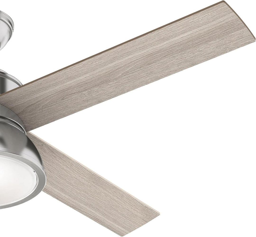 HUNTER FAN Deckenventilator Loki 132 cm für den Innenbereich, mit Beleuchtung und Fernbedienung, 4 a