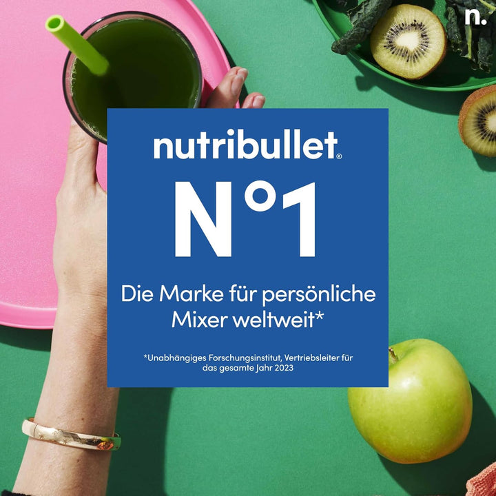 nutribullet Pro, 900 Watt Leistung, Einfach und schnell in der Anwendung, Kompakt, Leicht zu reinige