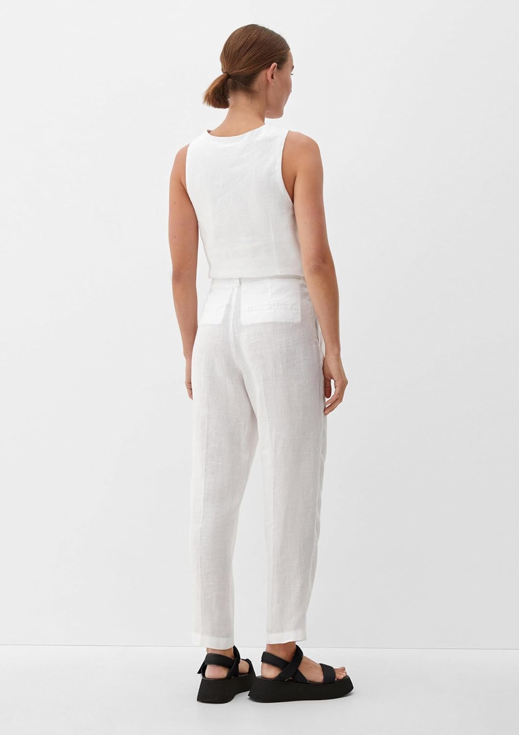 s.Oliver Damen Hose, 7/8, 38 0100_weiß