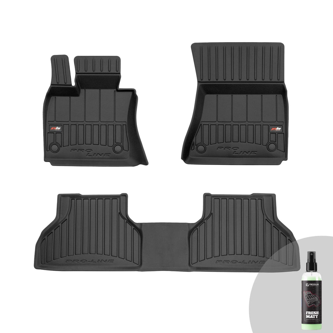 FROGUM ProLine 3D Gummimatten Exklusiven Auto Fussmatten Autofussmatten für BMW X5 E70 2006-2013 | D