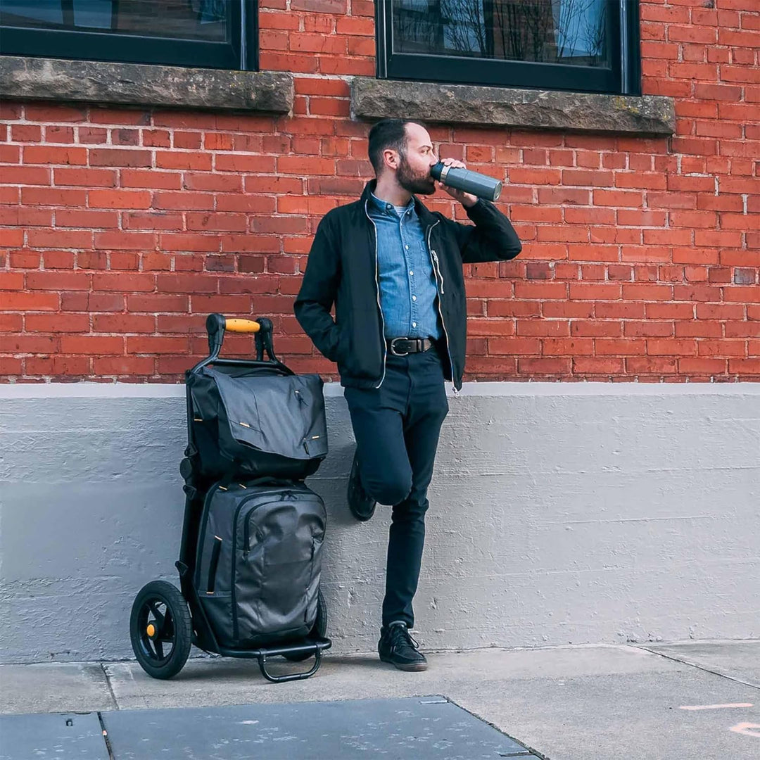 Burley Travoy Cargo Fahrradanhänger Transporttasche Rucksack Schwarz/Grau Einheitsgrösse, Rucksack S