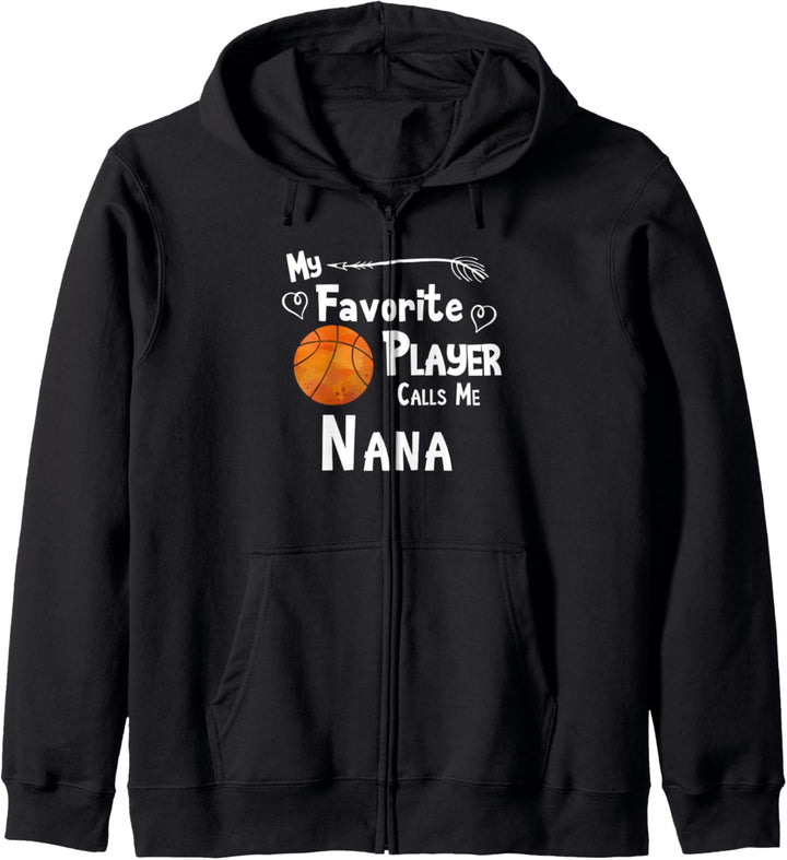 Basketball Lieblingsspieler nennt mich Nana Spiel Kapuzenjacke