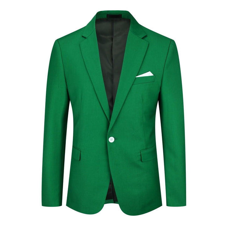 YOUTHUP Herren Sakko Slim Fit Anzugjacke für Business Hochzeit Eleganter 1 Knöpfen Blazer S Grün, S