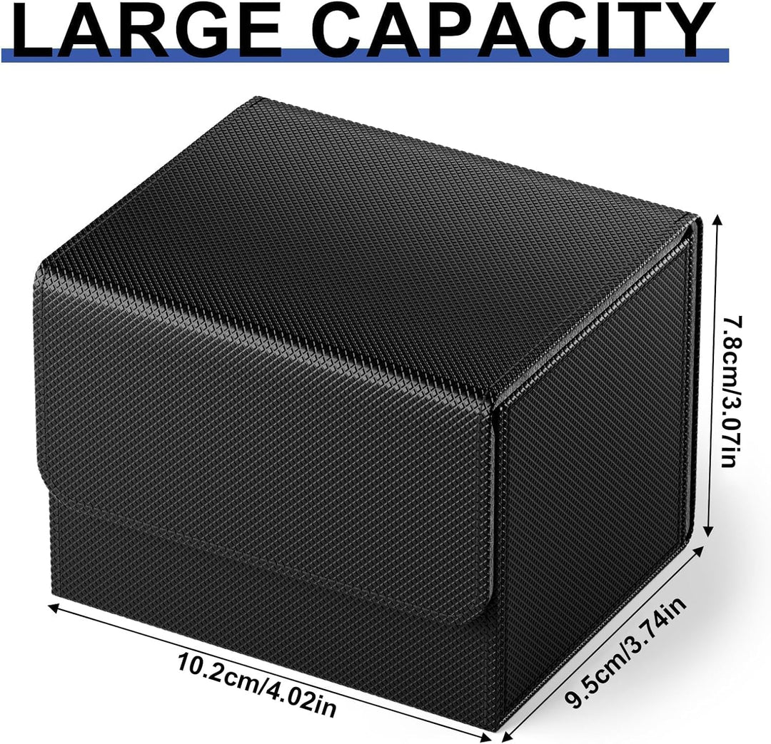 Mlikero Deckbox Card deck Box kompatibel mit MTG Karten, 4 Pack Horizontal Leder Card Deck Boxen für