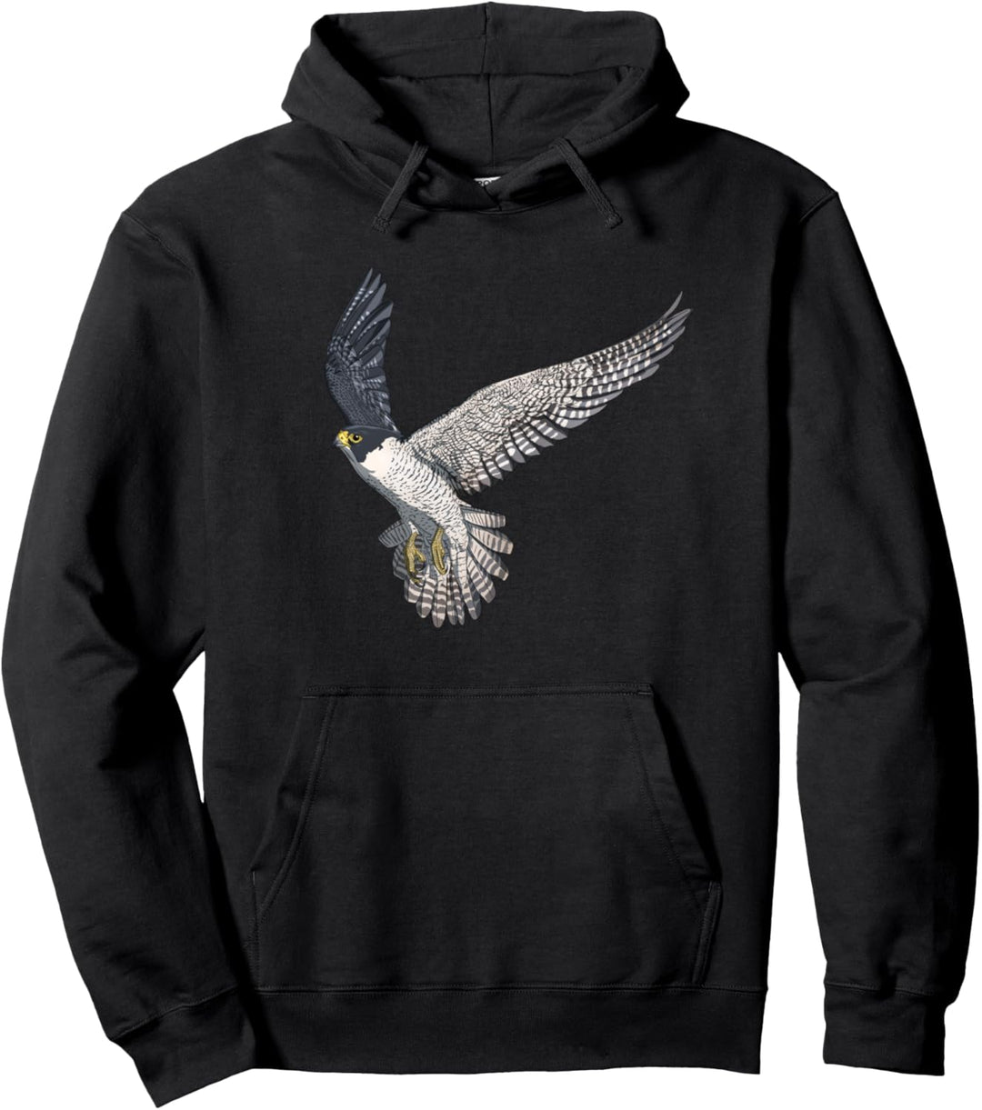 Fliegender Vogel Wanderfalke Pullover Hoodie