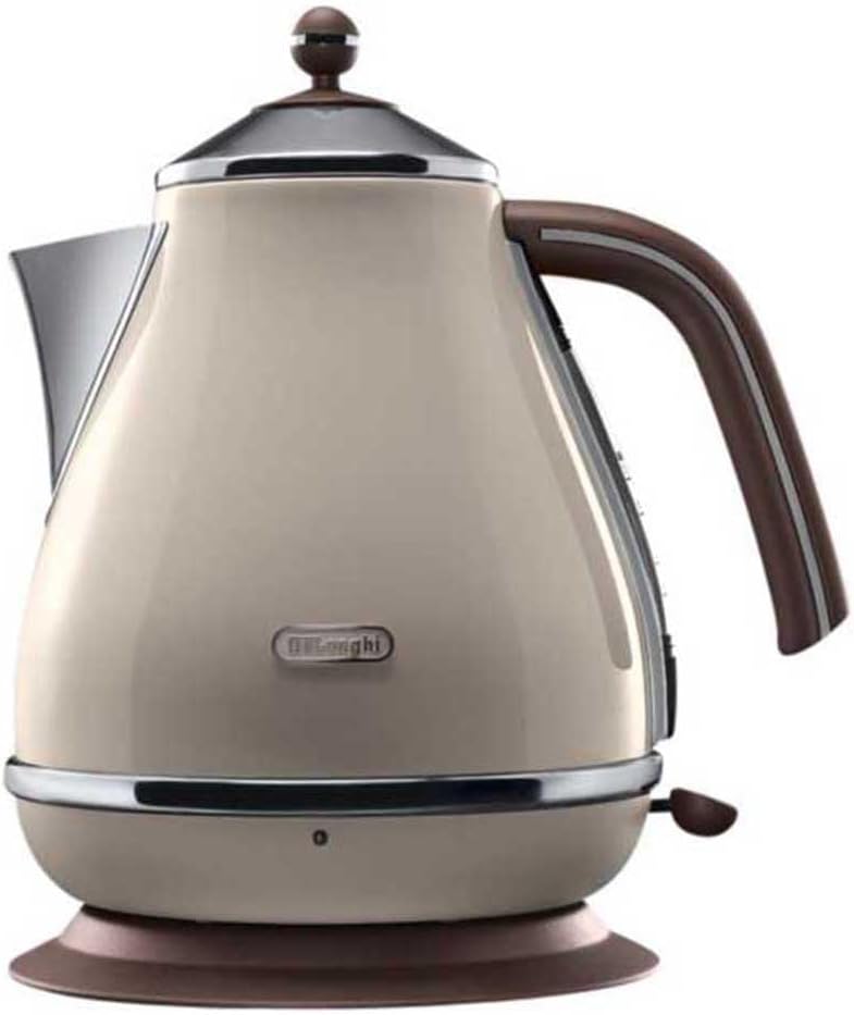 De'Longhi Wasserkocher Icona Vintage KBOV2001.BG - 1,7 l mit Wasserstandsanzeige und 360° Basis, Ede