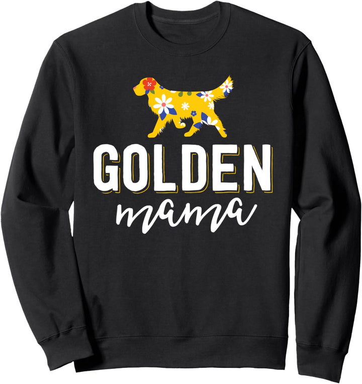 Floral Dog Mom Shirts For Women Gift Golden Retriever Mama Sweatshirt