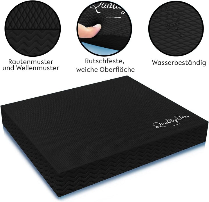 Quality Den Balance Pad, Rutschfester Weichschaum, Balancekissen für Stabilität und Koordination - H