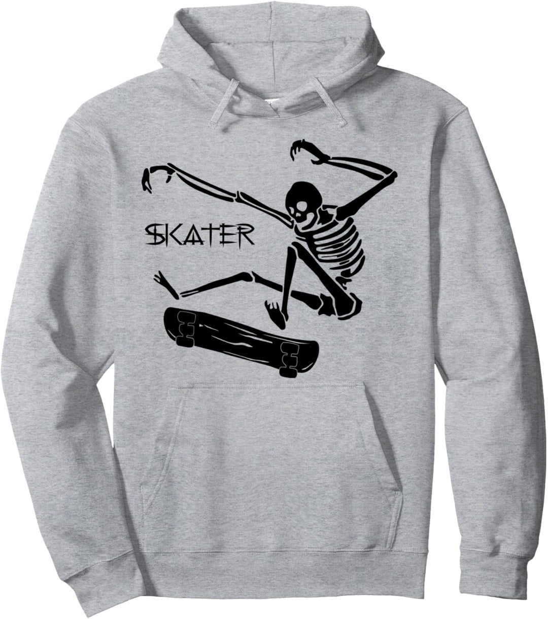 Skateboard-Skelett – Skater Pullover Hoodie
