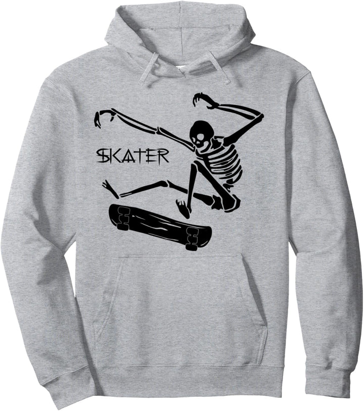 Skateboard-Skelett – Skater Pullover Hoodie