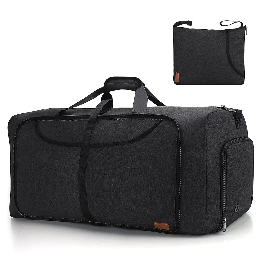 Vogshow Reisetasche grosse Faltbare 80L, Weekender Übernachtungstasche Seesack wasserdicht Sporttasc