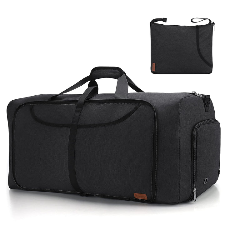 Vogshow Reisetasche grosse Faltbare 80L, Weekender Übernachtungstasche Seesack wasserdicht Sporttasc