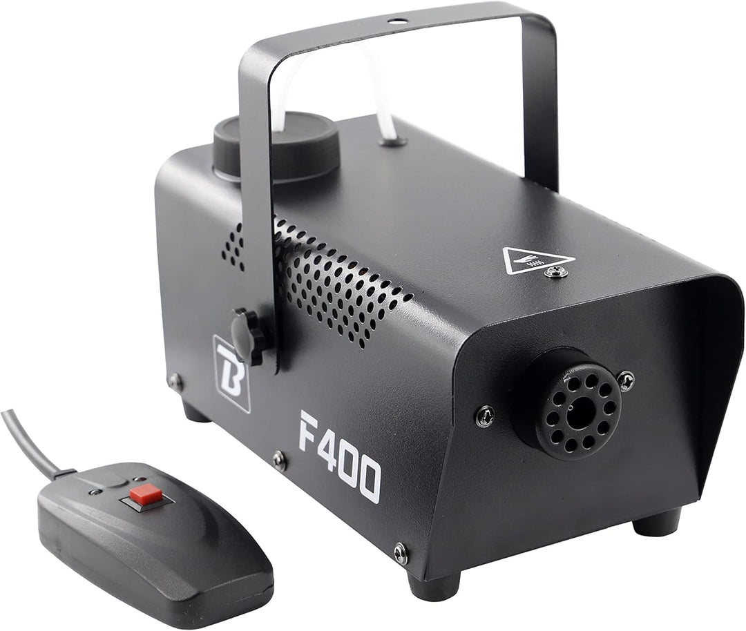 BOOMTONE Machine à fumée F400 noir & VARTA Batterien AA, Industrial Pro, Alkaline Batterie, 1,5V