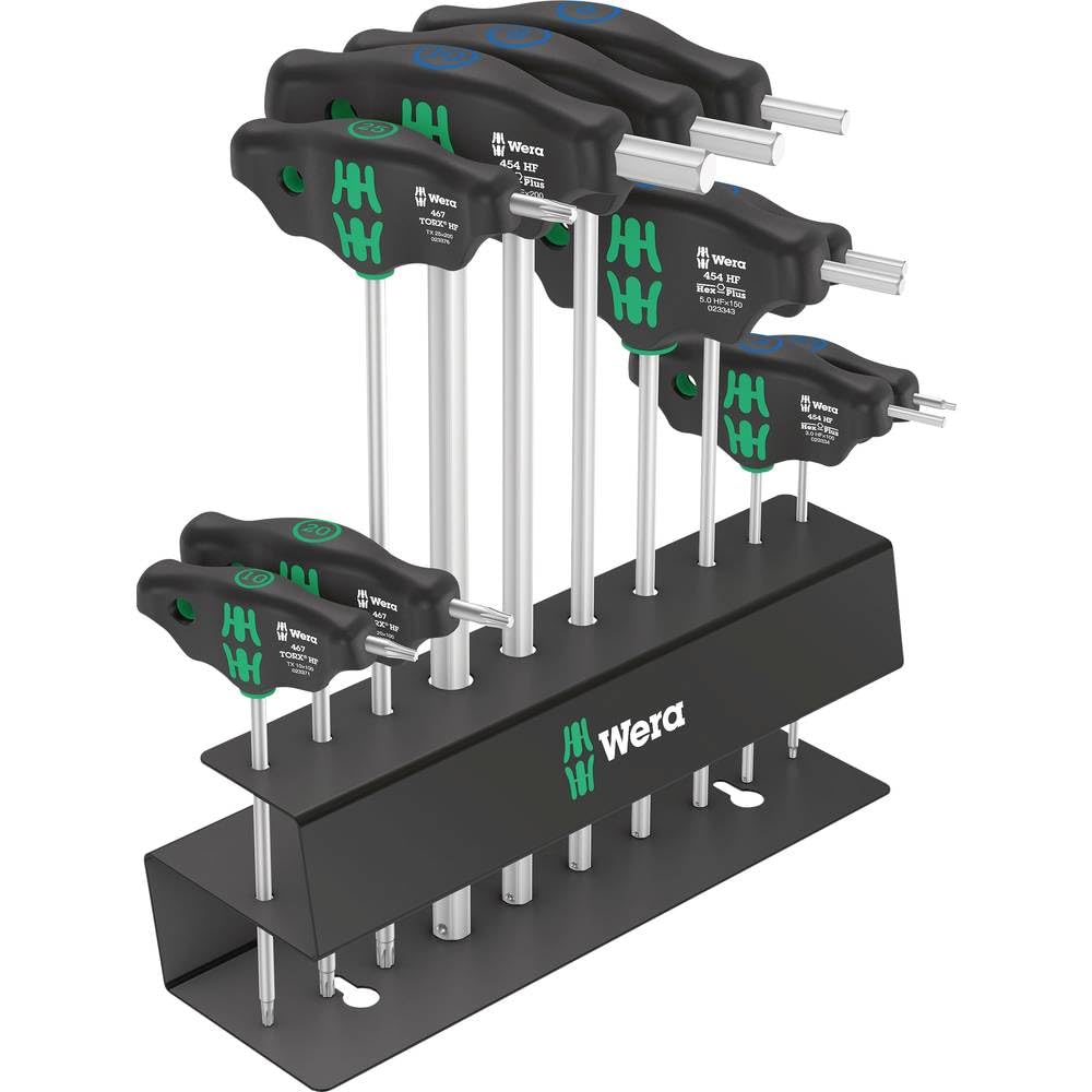 Wera 05004174001 Bicycle Set 6, Schraubendreher Satz, 10-teilig Hex Hf und Torx Hf Schraubendreher S