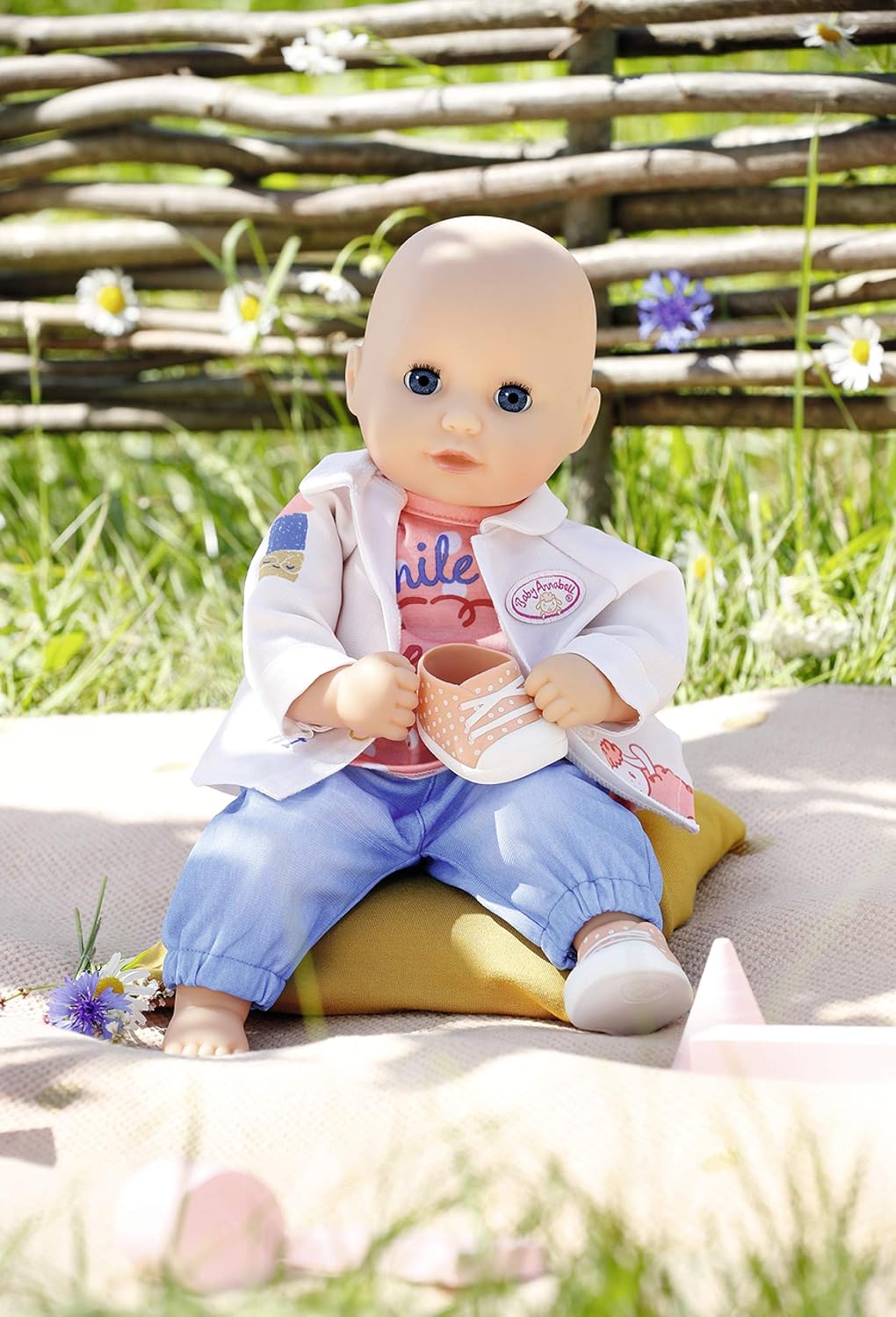 Baby Annabell Little Spieloutfit mit Shirt, Hose, Jacke und Schuhen für 36 cm Puppen, 704127 Zapf Cr