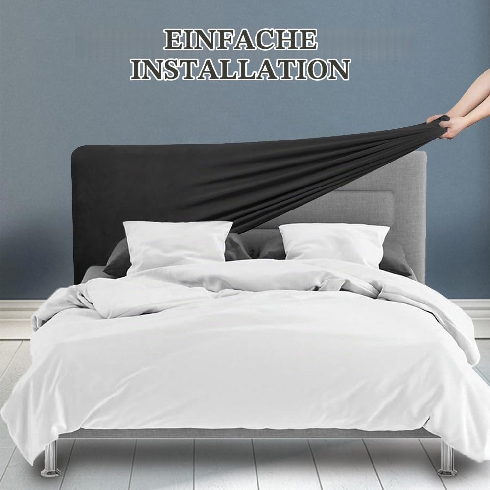 CAIJIN Bett Kopfteil Husse/Bezug, Stretch Bett Kopfteil Schonbezug, Staubdichte Schutzhülle für gepo