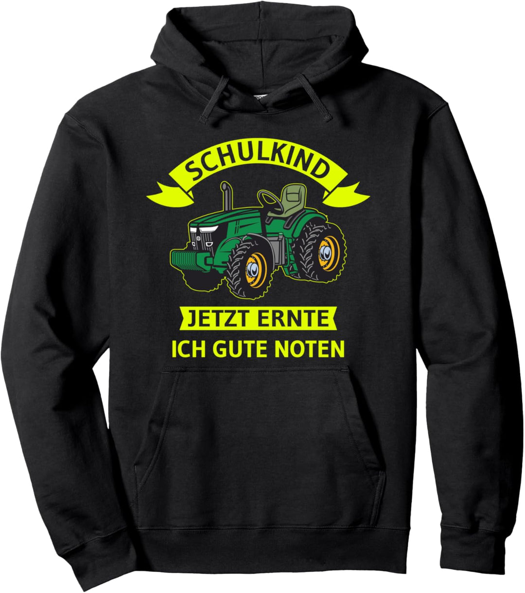 Schulkind Bauernhof Spruch Landwirtschaft Trecker Biobauer Pullover Hoodie